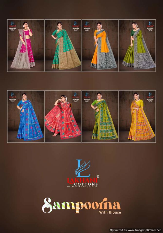 Sampoorna Vol 6 By Lakhani Cotton Printed Daily Wear Sarees Wholesale Market In Surat
